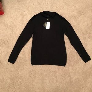 Lord & Taylor cashmere black turtleneck sweater xs
